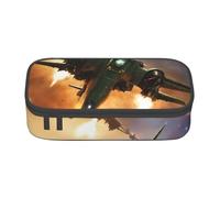 XULLZH Aircraft Fighter Jets - Estuche organizador de artículos de aseo de viaje con compartimentos de gran capacidad, Negro, One Size, Moderno