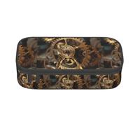 XULLZH Clock Gear - Estuche organizador de artículos de aseo de viaje con compartimentos de gran capacidad, Negro, One Size, Moderno