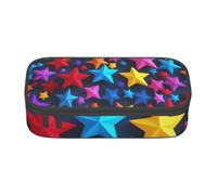 XULLZH Color Stars - Estuche organizador de artículos de aseo de viaje con compartimentos de gran capacidad, Negro, One Size, Moderno