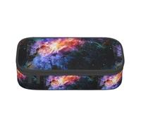 XULLZH Estuche organizador de artículos de aseo de viaje con compartimentos de gran capacidad, diseño de galaxia en el universo, Negro, One Size, Moderno