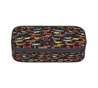 XULLZH Estuche organizador de artículos de aseo de viaje con texto en inglés "I Love My Dog" con compartimentos de gran capacidad, Negro, One Size, Moderno