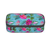 XULLZH Hello Hawaii - Estuche organizador de artículos de aseo de viaje con compartimentos de gran capacidad, Negro, One Size, Moderno