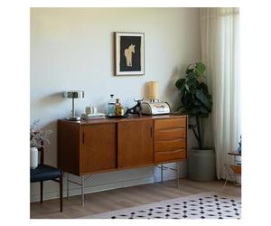 Xumh2024-3 Gabinete de Almacenamiento Tipo Buffet Gabinete de Almacenamiento Madera Maciza Vintage Pequeño hogar contra la Pared Aparador Antiguo despensa Multifuncional for el