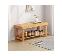 Xumh2024-3 Organizador Banco for Zapatos, Banco for de Entrada, for Estilo Simple 2/3 Niveles con Almacenamiento for Pasillo, Sala Estar, Dormitorio, Naturaleza para Entrada(70x25x25CM)