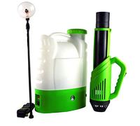 XUMI Pulverizador de Niebla electrostática 16L, Mochila con batería ULV Fogger Machine, Atomizador eléctrico Recargable con boquillas reemplazables,Verde