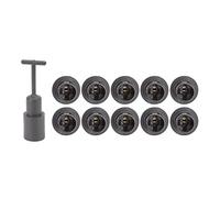 XUMIUZIY 10 Piezas E14 Portalámparas ABS Base de Soquete Ligero para | Pieza de accesorio de techo para bricolaje, conector de núcleo de cobre, adaptador de bombilla de candelabro, aplique de