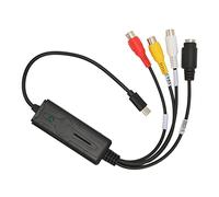 XUMIUZIY Adaptador Convertidor a USB Tarjeta de Captura de Vídeo de Sonido Tipo C para 7 Ajuste de Brillo para Conferencias Web