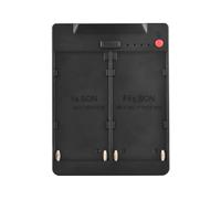 XUMIUZIY Adaptador de Bloqueo de Placa de BateríA NP F A Montaje en V, Convertidor de Bloqueo NP F A V de 2 Ranuras con Salidas de Grifo USB A Tipo C DC D, para Cámaras, Monitores de