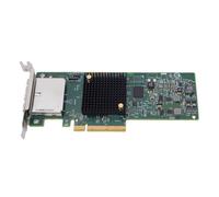 XUMIUZIY Adaptador de Bus Host SAS 8 Puertos SAS 9207-8e | PCIE 3.0 X8, 6 Gbps, Modo IT sin , Compatible con 1024 Dispositivos, para Gabinetes de Expansión Externos/JBOD