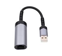 XUMIUZIY Adaptador Ethernet USB-A a RJ45, Adaptador de Red Fast Ethernet Plug and Play con Cable de 21.2 Cm para Winos, iOS, MacOS, HarmonyOS (100Mbps)
