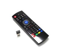 XUMIUZIY Air Mouse Remote, Sensor de Movimiento de 6 Ejes, 81 Teclas, Aprendizaje IR, 2.4G Plug and Play, Control Remoto Inalámbrico con Mini Teclado para Smart TV Proyector Mini PC