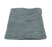 XUMIUZIY Alfombra de Felpa Suave para Mascotas, Antideslizante, para un Sueño para Perros y Gatos, Mantiene a Las Mascotas Calientes en los Días Fríos, 24,02 X 17,72 Pulgadas (Gris Claro)