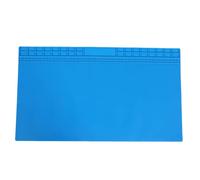 XUMIUZIY Alfombrilla de Soldadura Extra Grande, Alfombrilla de Trabajo de Silicona Premium Resistente Al Calor de 27,6 X 15,7 Pulgadas con 94 Posiciones de Tornillos y 32 Ranuras para (BLUE)