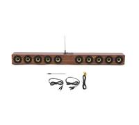 XUMIUZIY Barra de Sonido, Altavoz Inalámbrico de Madera de 50 W y 88 Cm, Sonido Envolvente Multifuncional de 360°, Compatible con Bluetooth 5.3, USB, AUX, Altavoz de Computadora de Alta