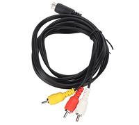 XUMIUZIY Cable Compuesto de Video de Sonido, Enchufe y Reproduce la Tracción Masculina a Masculina 5.9 Pies Mini DIN a 3 Cable para TV para Monitor