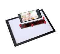 XUMIUZIY Caja de Luz para Visor de Diapositivas con Aplicación, Visor de Diapositivas y Películas Ultradelgado con Atenuación de 3 Niveles, Visualización con Iluminación LED y