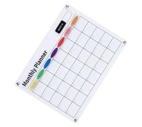 XUMIUZIY Calendario de Borrado en Seco, Organizador Acrílico Transparente Magnético para Cocina y Oficina, Mantiene su Horario bajo Control