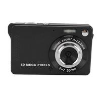 XUMIUZIY Cámara Digital 50MP FHD 1080P, Cámara Compacta de Puntos y Disparos con 16x Zoom, Anti Shake & Autofocus para Niñas, Adolescentes, Estudiante de Adolescencia en Interiores y (Black)