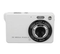 XUMIUZIY Cámara Digital 50MP FHD 1080P, Cámara Compacta de Puntos y Disparos con 16x Zoom, Anti Shake & Autofocus para Niñas, Adolescentes, Estudiante de Adolescencia en Interiores y (White)