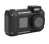 XUMIUZIY Cámara Subacuática 4K, Cámara Impermeable de 33 Pies, Cámara de Vídeo Impermeable de 65 MP con Pantalla Dual Frontal+Trasera, Zoom Digital 10X, Enfoque Automático, para Bucear