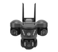 XUMIUZIY Cámaras de Seguridad Solares Inalámbricas para Exteriores, Cámara UHD de Triple Lente WiFi 6K 12MP con Batería de 8000mAh, Conversación Bidireccional, Resistente Al Agua IP66,