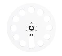XUMIUZIY Carrete Vacío 1/4 de 7 Pulgadas, Carrete de Cinta de Reemplazo del Cubo Nab con 12 Hoyos para y Studer, Hecho de Material ABS, Estable, Ideal para la Reparación o Reemplazo de (White)