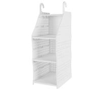 XUMIUZIY Cesta Colgante para Armario Plegable, Ahorro de Espacio, Almacenamiento de Armario de Gran Capacidad para Dormitorio (3 niveles)