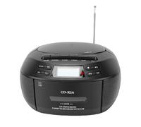 XUMIUZIY Combo de Grabadora de Casete con Reproductor de CD Portátil Bluetooth, con Radio Am FM, Reproducción USB AUX, Control Remoto, Parlantes Duales de 3 W, Pantalla LCD, para Uso en (Enchufe de