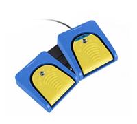 XUMIUZIY Control de Interruptor de Pedal de Dos Pies USB, Interruptor de Pie Mecánico Inalámbrico 2.4G, Programa Personalizado Teclado de Computadora Ratón Acción de Juego HI D, pa