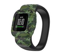 XUMIUZIY Correa de Reloj para Niños Adecuada para Fit JR3 Vivofit Jr.3 Correa de Silicona Suave del Tamaño Justo para Usar Durante Todo el Día (Verde Camuflaje #83)