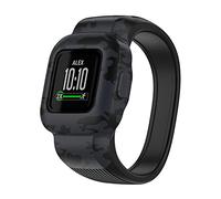 XUMIUZIY Correa de Reloj para Niños Adecuada para Fit JR3 Vivofit Jr.3 Correa de Silicona Suave del Tamaño Justo para Usar Durante Todo el Día (Camuflaje Negro #81)