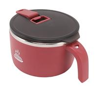 XUMIUZIY Cuenco de Fideos Instantáneos de Acero Inoxidable 900ml con Tapa | Doble pared aislada, tapa para soporte de teléfono, caja fuerte portátil para el calor, taza de sopa, recipiente para