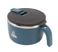 XUMIUZIY Cuenco de Fideos Instantáneos de Acero Inoxidable 900ml con Tapa | Doble pared aislada, tapa para soporte de teléfono, caja fuerte portátil para el calor, taza de sopa, recipiente para