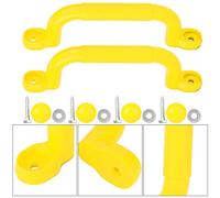 XUMIUZIY de Columpio para Parque Infantil |Empuñadura de Seguridad de Plástico Antideslizante para Niños (Color Amarillo)