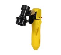 XUMIUZIY Dispensador de Cargador de Barril de CO2, Inyector de Cerveza de Barril con Bloqueo de Bola para Válvula de Refresco Casera, Color Negro (YELLOW)