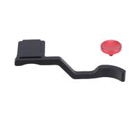 XUMIUZIY Empuñadura de Pulgar para Cámara XT50, Zapata Ergonómica de Aleación de Aluminio con Apoyo para el Pulgar con Esponja Mejorada, Conexión Segura y Resistente a rayones. (Black)