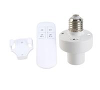 XUMIUZIY Enchufe de Bombilla con Control Remoto, Temporizador de 30 y 60 Minutos, Portalámparas Inalámbrico E26 E27 con Tornillo para Lámpara de Mesa Colgante de Pared