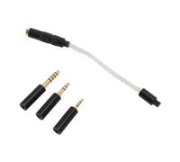 XUMIUZIY Enchufe de Sonido de Conversión, Adaptador de Enchufes de Alambre de Cable Cadena de 4 Hilanderos Compactos para la Computadora (Silver)
