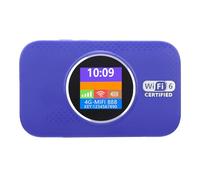XUMIUZIY Enrutador WiFi Móvil 4G LTE con Ranura para Tarjeta SIM, Dispositivo de Punto de Acceso Portátil de 300 Mbps con Batería de 3000 MAh, hasta 10 Dispositivos, Punto de Acceso (Purple)