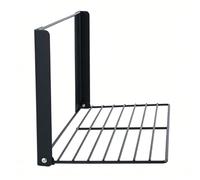 XUMIUZIY Estante Plegable Magnético, Estante de Almacenamiento Lateral Eficiente para Ahorro de Espacio para Lavadero, Hecho de Acero Al Carbono (Black)