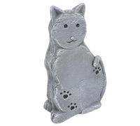 XUMIUZIY Estatua Conmemorativa de Lápida de Gato para Mascotas, Decoración Al Aire Libre de Resina para Jardín, Condolencia