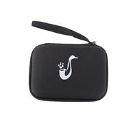 XUMIUZIY Estuche Compacto Impermeable para Cañas, Bolsa de Almacenamiento para Cañas de Saxofón, Clarinete, Portátil, Ligero, Amplia Compatibilidad para Músicos, Material EVA (BLACK)