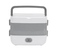 XUMIUZIY Fiambrera con Calefacción, Calentador de Alimentos Portátil de Calentamiento Rápido para Adultos, Lonchera con Calefacción de Doble Capa de Acero Inoxidable para el Hogar, (Enchufe europeo