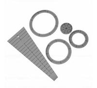 XUMIUZIY Juego de Plantillas de Acolchado Acrílico con Reglas Transparentes para Proyectos de Costura Precisos para Quilters y Bordadores, 5 uds.