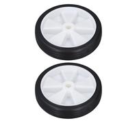 XUMIUZIY Juego de Ruedas para Compresor de Aire Rueda de Goma Plástica Duradera de 6"para Reemplazo, Movilidad Mejorada para la Mayoría de Compresores de Aire para Trabajadores de Taller