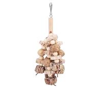 XUMIUZIY Juguete para Masticar Loros de Madera Natural, Cuidado Universal del Pico, Juguete para Masticar Pájaros para Loros de Todos los Tamaños