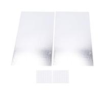 XUMIUZIY Kit de Aislamiento de CA para Ventana, Sello Reductor de Ruido para Ahorro de Energía para Uso Doméstico, Papel de Aluminio, Espuma EVA, Paquete de 2 (Sin marco de plástico ni tira