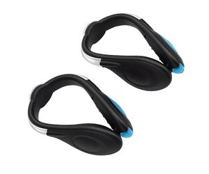 XUMIUZIY Luces LED con Abrazadera para Zapatos, Diseño Antideslizante único, Carga USB para Caminar, Andar en Bicicleta, Bailar, 1 par (Blue)