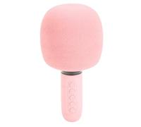 XUMIUZIY Máquina de Micrófono de Karaoke para Niños, Juguetes para Niñas y Niños, Micrófonos Inalámbricos Bluetooth con Luces RGB, 5 Efectos de Sonido para Cantar, Hablar, Fiesta (Pink)