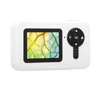 XUMIUZIY Microscopio de Mano 1000X, Microscopio de Cámara Digital con Pantalla de 2 Pulgadas Compatible con Función de Foto y Vídeo, Kit de Ciencia Portátil para Entornos Educativos de (White)